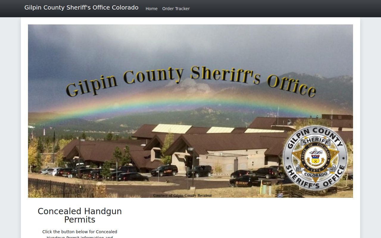 Gilpin County arrest records sheriff Permitium contact