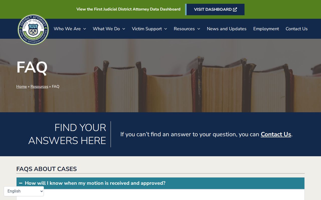 Gilpin County criminal court records district attorney FAQ