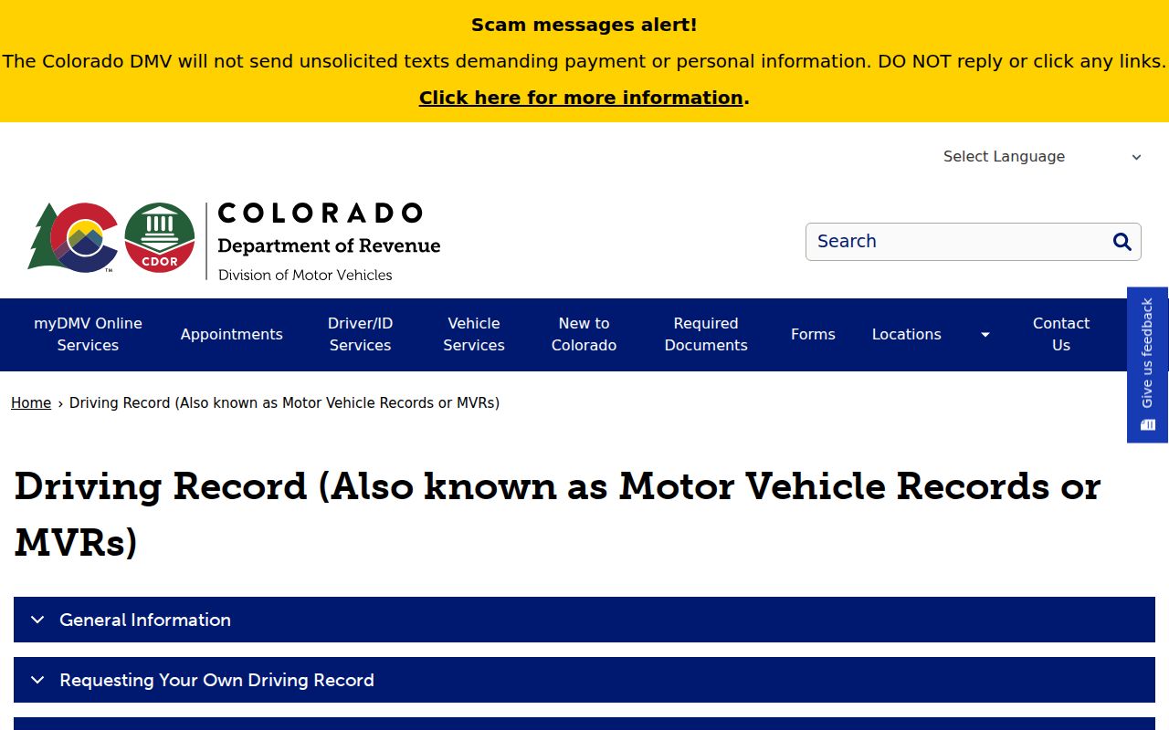Gilpin County traffic court records Colorado DMV driver record